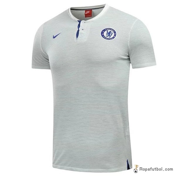 Polo Chelsea 2017/18 Blanco Azul